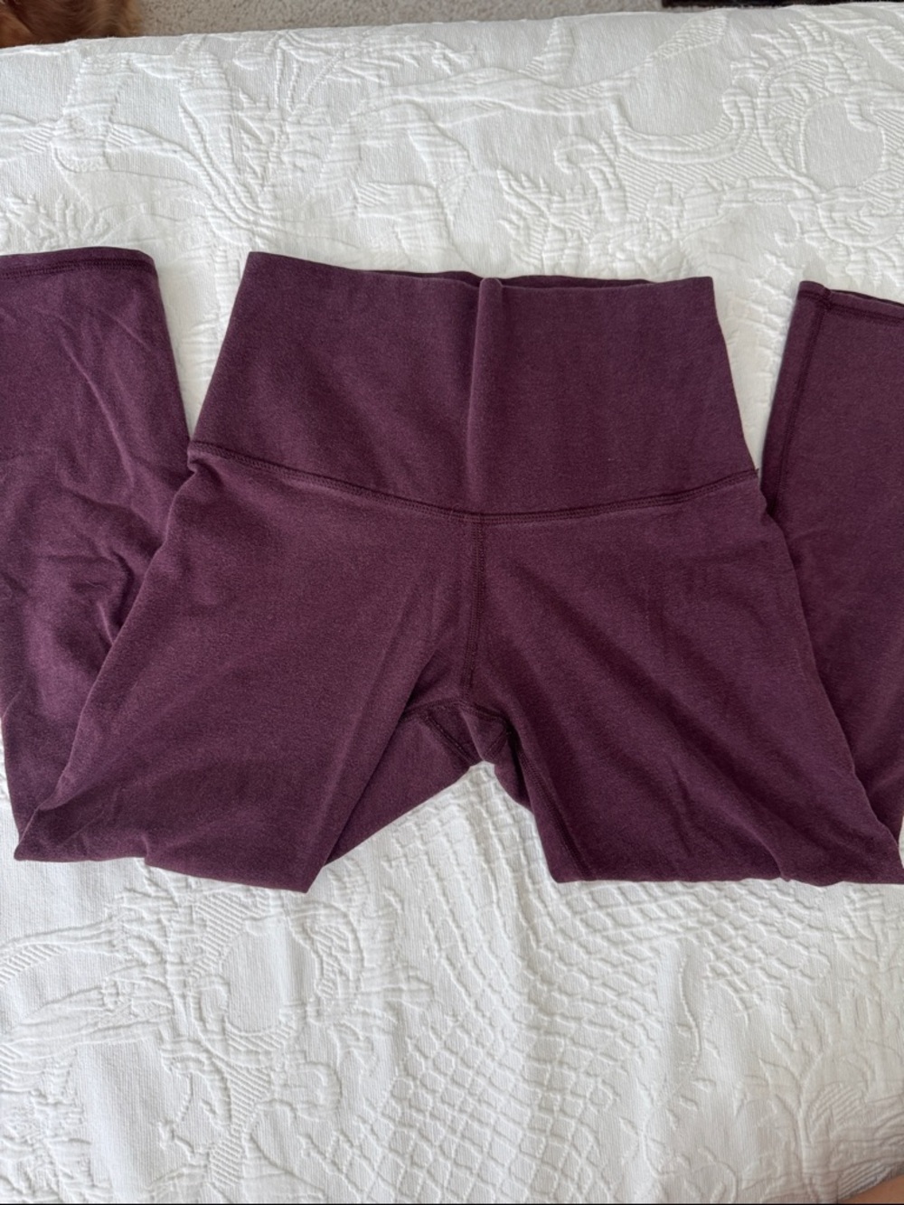 Lululemon High-Waist Leggings in Deep Plum